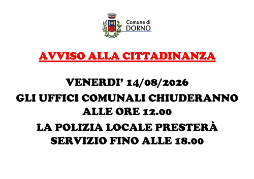 Chiusura uffici comunali