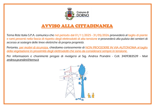 Avviso alla cittadinanza