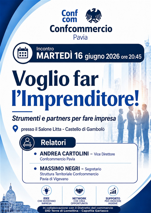 Diffusione incontro informativo per le imprese del territorio