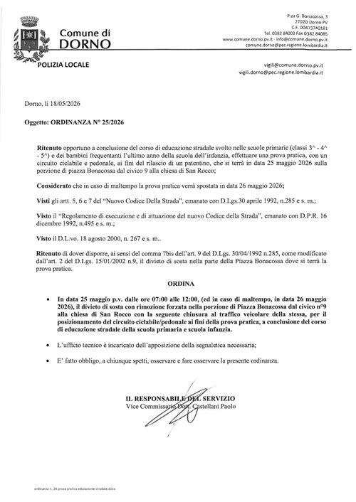 Ordinanza n.25 - 2026