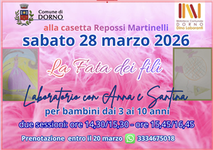 La fata dei fili - Laboratorio con Anna e Santina -