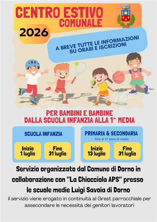 Centro Estivo Comunale 2026